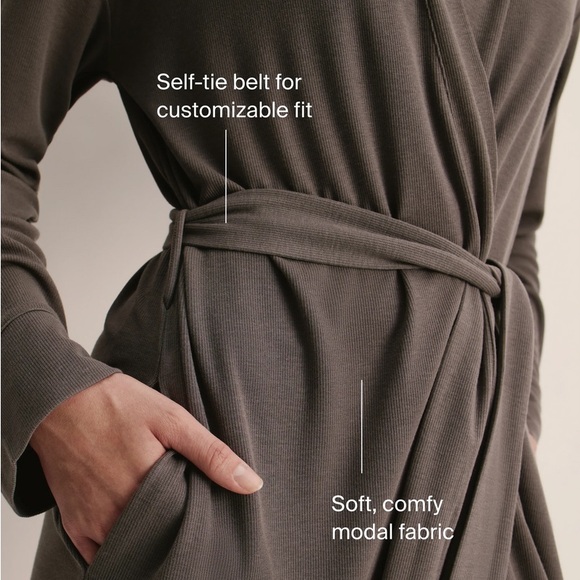 BNWT KNIX Ribbed Robe - Picture 4 of 6